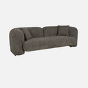 Seattle Curved Sofa - Seed Pearl, 246 x 105 x 73cm with a 40cm seat height
