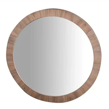 Seville Wooden Mirror 104cm Round at Online8 Furniture Auckland NZ