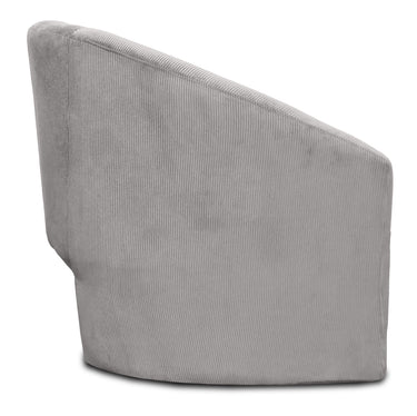 Shackelton Corduroy Occasional Chair - Grey at Online8 Furniture Auckland NZ