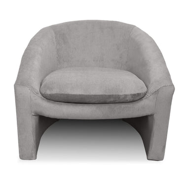 Shackelton Corduroy Occasional Chair - Grey at Online8 Furniture Auckland NZ