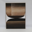 Shadow Form Abstract Wall Art - Caramel Brown at Online8 Furniture Auckland NZ