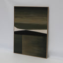 Shadow Form Abstract Wall Art - Olive Smoke at Online8 Furniture Auckland NZ