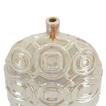 SHELBY SHORT IRIDESCENT GLAZE CERAMIC VASE at Online8 Furniture Auckland NZ