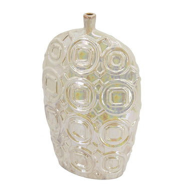 SHELBY TALL IRIDESCENT GLAZE CERAMIC VASE at Online8 Furniture Auckland NZ