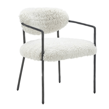 Sienna Forged Accent Chair - White at Online8 Furniture Auckland NZ