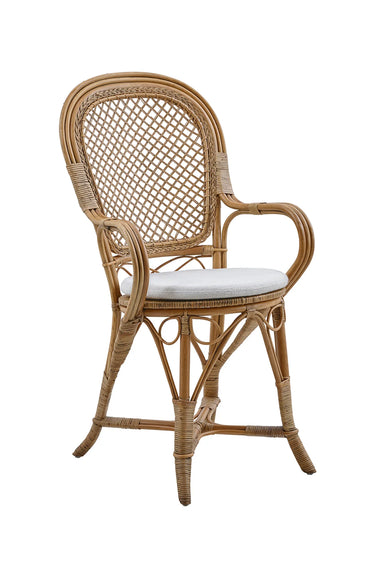 SIKA Fleur Rattan Armchair - Antique at Online8 Furniture Auckland NZ