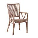 SIKA Originals Piano Rattan Armchair - Antique at Online8 Furniture Auckland NZ