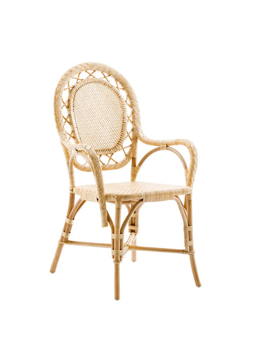SIKA Originals Romantica Rattan Armchair - Natural at Online8 Furniture Auckland NZ
