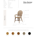 SIKA Originals Romantica Rattan Armchair - Natural at Online8 Furniture Auckland NZ