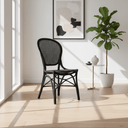 SIKA Originals Rossini Rattan Side Chair - Black at Online8 Furniture Auckland NZ