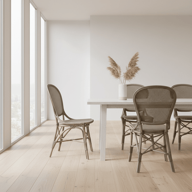 SIKA Originals Rossini Rattan Side Chair - Taupe at Online8 Furniture Auckland NZ