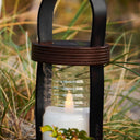 SIRIUS SOLAR Aston Lantern Black/Brown at Online8 Furniture Auckland NZ