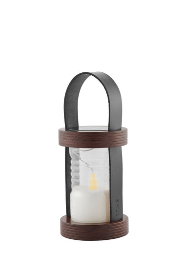 SIRIUS SOLAR Aston Lantern Black/Brown at Online8 Furniture Auckland NZ