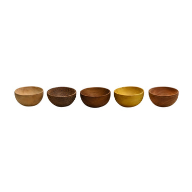 Small Bowl S/5 - Multi Natural Colours at Online8 Furniture Auckland NZ