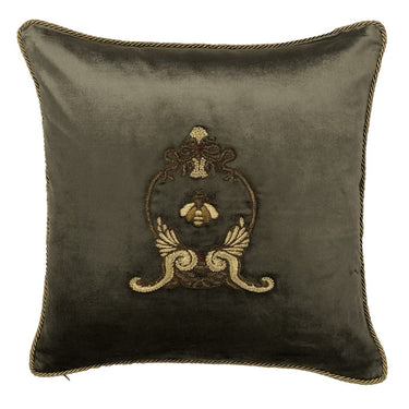 Snugg+Co Cushion Cover - Antique Green W/Bee at Online8 Furniture Auckland NZ