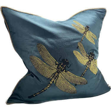 Snugg+Co Cushion Cover - Blue/Gold at Online8 Furniture Auckland NZ