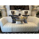 Snugg+Co Cushion Cover - Blue/White/Gold at Online8 Furniture Auckland NZ