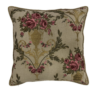 Snugg+Co Cushion Cover - Pink & Gold Chambray at Online8 Furniture Auckland NZ