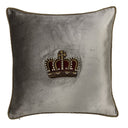Snugg+Co Cushion Cover - Platinum W/Gold Crown at Online8 Furniture Auckland NZ