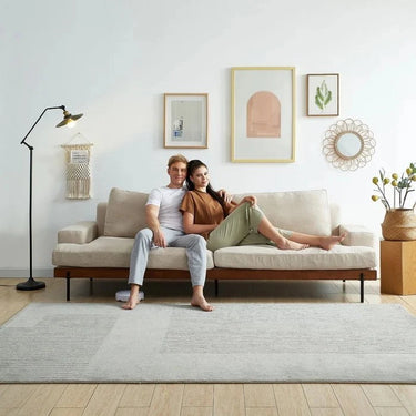 Soho 3 Seater Feather Foam Sofa - Natural at Online8 Furniture Auckland NZ