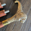 Solid Brass Lion Head Handle Walking Stick at Online8 Furniture Auckland NZ