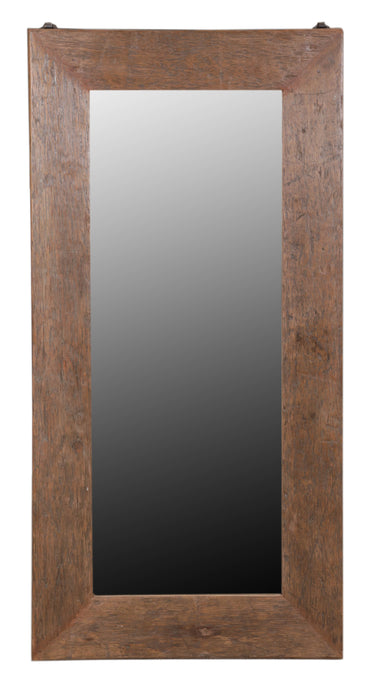 Solid Teak Floor Mirror - Natural at Online8 Furniture Auckland NZ