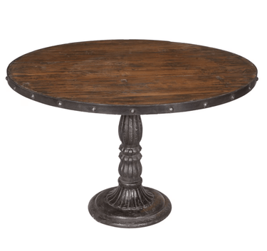 Solid Teak Round Dining Table - 1200 at Online8 Furniture Auckland NZ