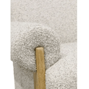 Sophie Linen & Oak Accent Chair - Grey Fleck at Online8 Furniture Auckland NZ