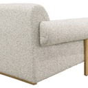 Sophie Linen & Oak Accent Chair - Grey Fleck at Online8 Furniture Auckland NZ