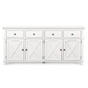 Sorrento 4 Door Hamptons Buffet Table - 1880mm at Online8 Furniture Auckland NZ