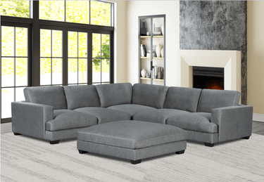 Sorrento Deep Seat Corner Sofa with Ottoman at Online8 Furniture Auckland NZ