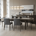 Southbank Double Extension Dining Table - Dark Oak at Online8 Furniture Auckland NZ