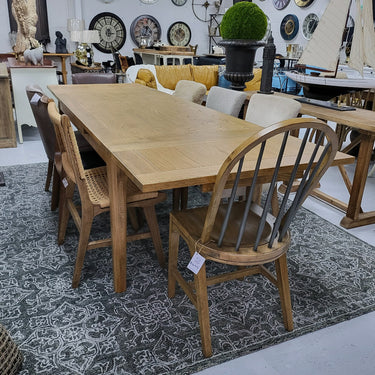 Southbank Double Extension Dining Table - Light Oak at Online8 Furniture Auckland NZ