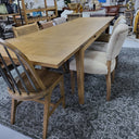 Southbank Double Extension Dining Table - Light Oak at Online8 Furniture Auckland NZ