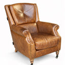 Springfield Aged Leather Armchair – Cognac at Online8 Furniture Auckland NZ