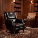Springfield Leather Armchair - Belon Black at Online8 Furniture Auckland NZ