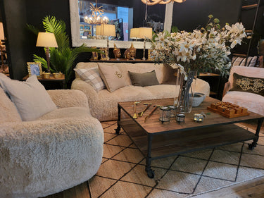 St Moritz Faux Fur 3 Seater Sofa at Online8 Furniture Auckland NZ
