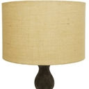 Stacked Wooden Floor Lamp - Walnut/Jute Shad at Online8 Furniture Auckland NZ