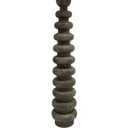 Stacked Wooden Floor Lamp - Walnut/Jute Shad at Online8 Furniture Auckland NZ