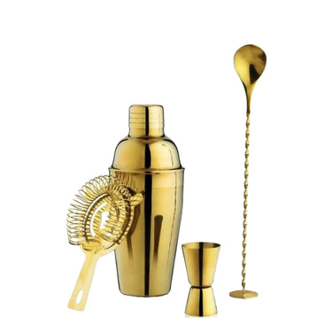 Stainless Steel Cocktail Set Gold at Online8 Furniture Auckland NZ