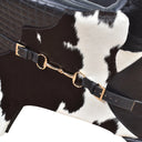 Stallion Black Leather Saddle Armchair at Online8 Furniture Auckland NZ