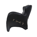 Stallion Leather Armchair - Belon Black at Online8 Furniture Auckland NZ