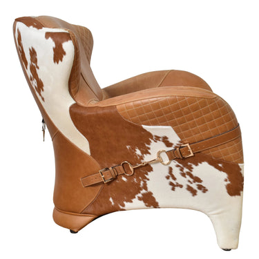 Stallion Vintage Leather Saddle Armchair at Online8 Furniture Auckland NZ