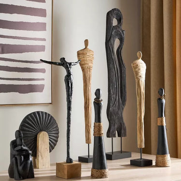 Standing Abstract Wooden Art at Online8 Furniture Auckland NZ
