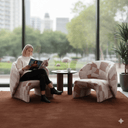 Starke Armchair - Geo Taupe at Online8 Furniture Auckland NZ