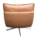 Staten Leather Swivel Chair - Tan at Online8 Furniture Auckland NZ