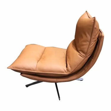 Staten Leather Swivel Chair - Tan at Online8 Furniture Auckland NZ