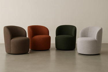 Stella Swivel Chair | Iron Rust at Online8 Furniture Auckland NZ