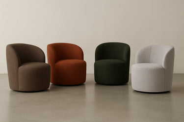 Stella Swivel Chair - Wheatfield at Online8 Furniture Auckland NZ