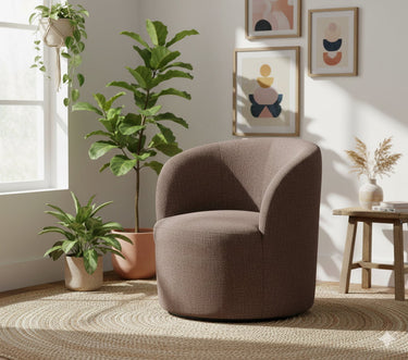 Stella Swivel Chair - Wheatfield at Online8 Furniture Auckland NZ